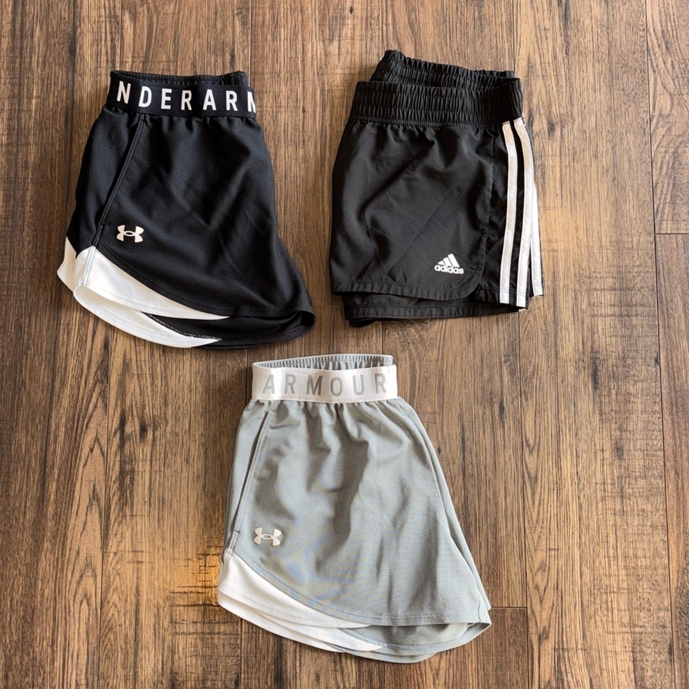 Women’s Under Armour & Adidas Shorts, Size Small and Medium